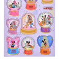 Japan Disney Store Snow Globe Puffy Sticker Collection - Mickey & Friends - 4