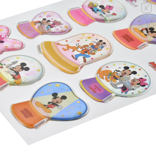 Japan Disney Store Snow Globe Puffy Sticker Collection - Mickey & Friends - 5