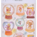 Japan Disney Store Snow Globe Puffy Sticker Collection - Pooh & Friends - 3