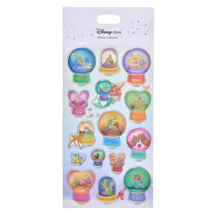 Japan Disney Store Snow Globe Puffy Sticker Collection - Disney Characters