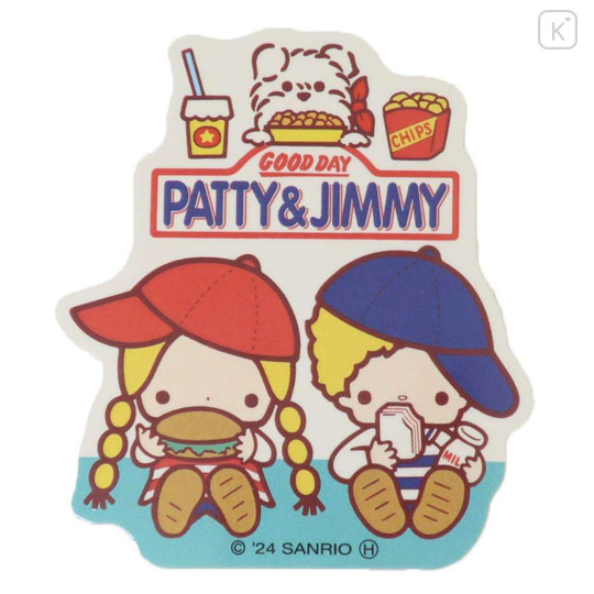Japan Sanrio Die-cut Sticker - Patty & Jimmy : Retro - 1
