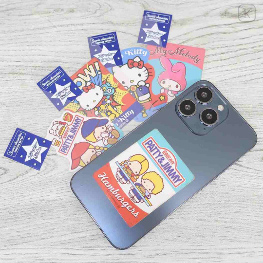 Japan Sanrio Die-cut Sticker - Patty & Jimmy : Retro - 2
