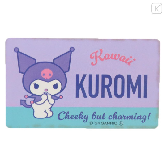 Japan Sanrio Vinyl Sticker - Kuromi / Retro - 1