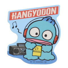 Japan Sanrio Die-cut Sticker - Hangyodon : Retro B