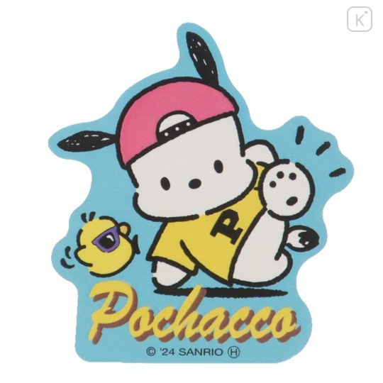 Japan Sanrio Vinyl Sticker - Pochacco / Retro B - 1