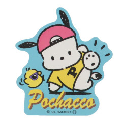 Japan Sanrio Vinyl Sticker - Pochacco / Retro B