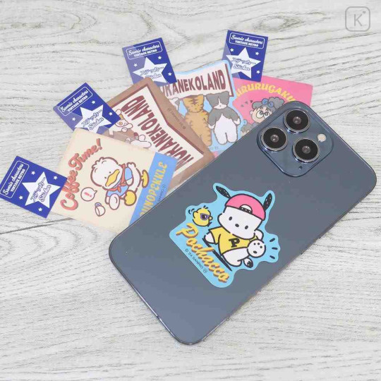 Japan Sanrio Vinyl Sticker - Pekkle / Retro - 2