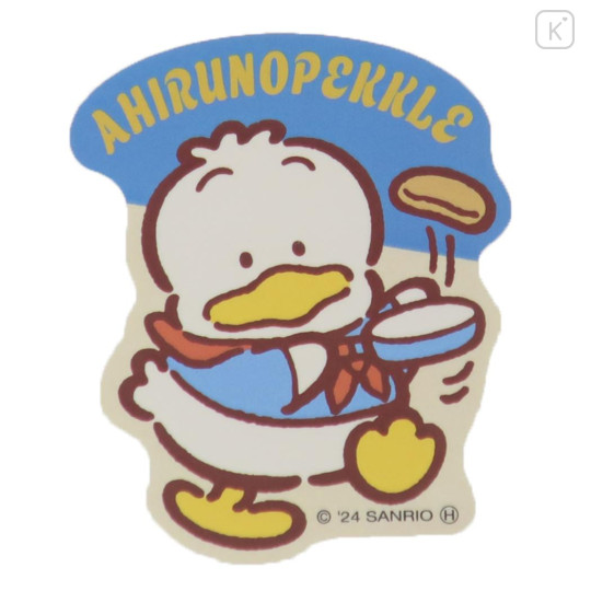 Japan Sanrio Vinyl Sticker - Pekkle / Retro B - 1