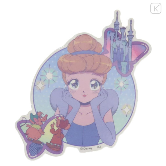 Japan Disney Vinyl Sticker - Cinderella / Smile Japan Girl Comic - 1