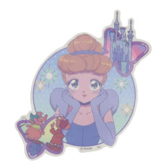 Japan Disney Vinyl Sticker - Cinderella / Smile Japan Girl Comic