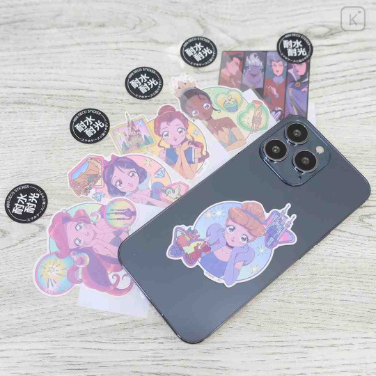 Japan Disney Vinyl Sticker - Cinderella / Smile Japan Girl Comic - 2