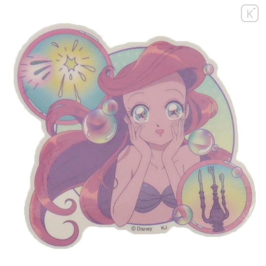 Japan Disney Vinyl Sticker - Ariel / Smile Japan Girl Comic - 1