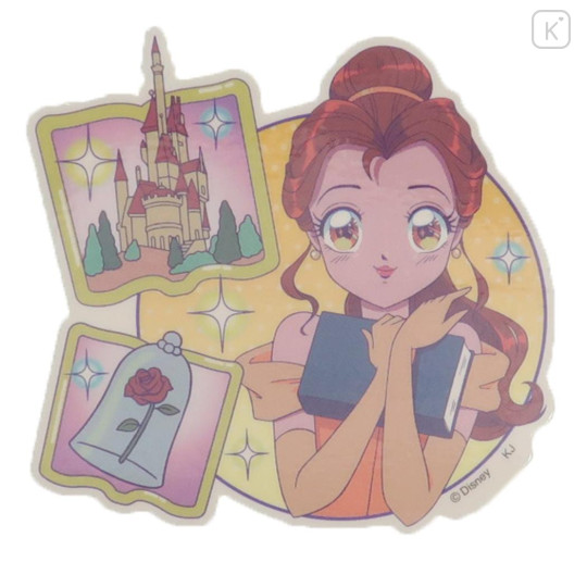 Japan Disney Vinyl Sticker - Belle / Smile Japan Girl Comic - 1