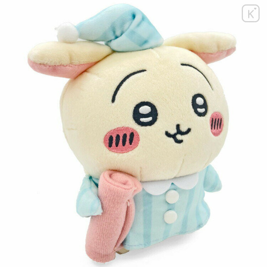 Japan Chiikawa Chubby Potetama Plush Toy - Rabbit : Good Night Pajamas - 2