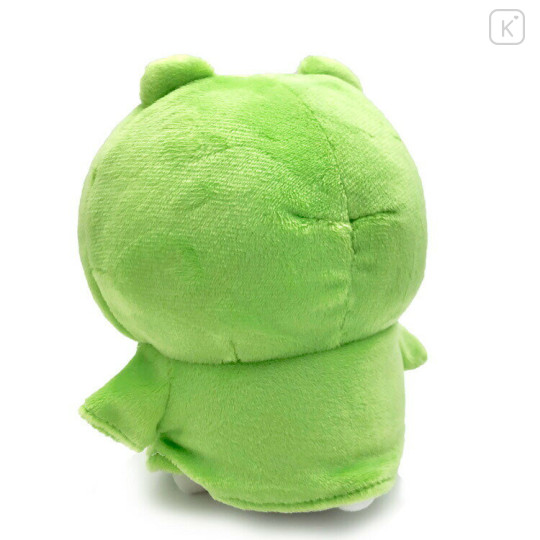 Japan Chiikawa Chubby Potetama Plush Toy - Frog Raincoat / Rainy Day - 3