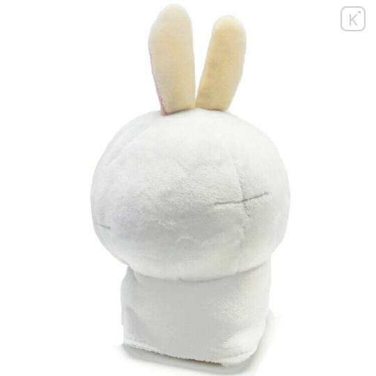 Japan Chiikawa Chubby Potetama Plush Toy - White Rabbit Raincoat / Rainy Day - 3