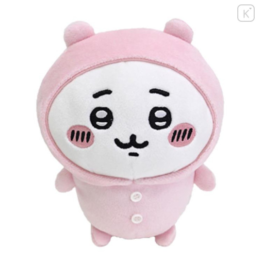 Japan Chiikawa Chubby Potetama Plush Toy - Pink / Pajamas Party - 1