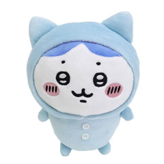 Japan Chiikawa Chubby Potetama Plush Toy - Hachiware Blue / Pajamas Party