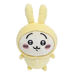 Japan Chiikawa Chubby Potetama Plush Toy - Rabbit Yellow / Pajamas Party