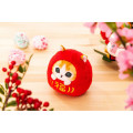 Japan Mofusand Daruma Nyanko Hand-held Plush Toy - Cat / Lucky - 2