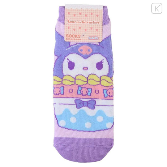 Japan Sanrio Socks - Kuromi / Cupcake - 1