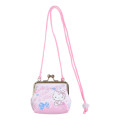 Japan Sanrio Original Gamaguchi Rope Purse - Hello Kitty - 1