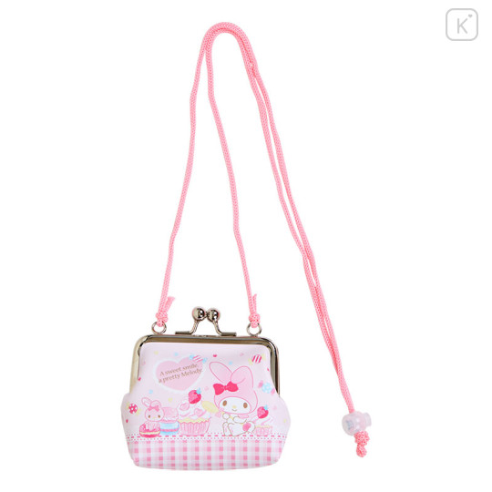 Japan Sanrio Original Gamaguchi Rope Purse - My Melody - 1