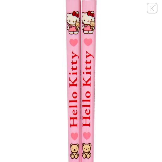 Japan Sanrio Original Bamboo Chopsticks - Hello Kitty - 2