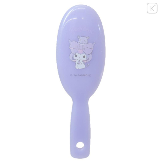 Japan Sanrio Hair Brush - Kuromi / Baku & Big Ribbon - 1