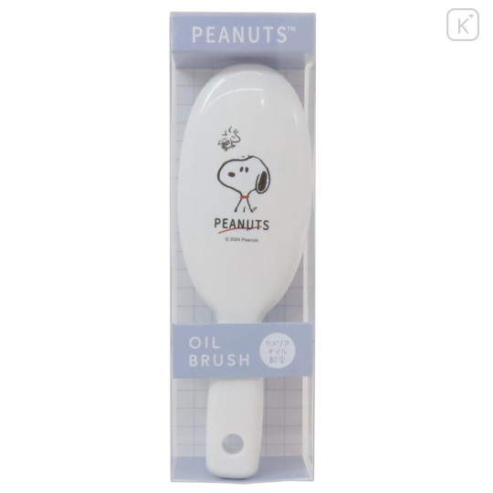 Japan Peanuts Hair Brush - Snoopy & Woodstock / White - 3