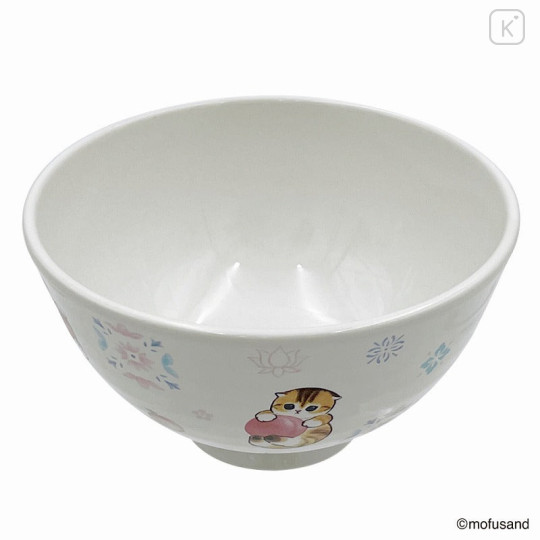 Japan Mofusand Lightweight Tea Bowl - Cat : Peach - 5