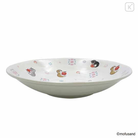 Japan Mofusand Lightweight Large Plate - Cat / Peach - 4