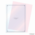 Japan Mofusand A4 Clear File - Cat / Peach - 3