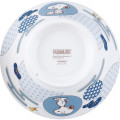 Japan Peanuts Porcelain Ramen Bowl - Snoopy / Pine Blue - 3