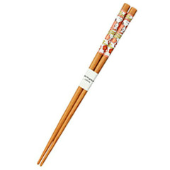 Japan Peanuts Natural Wood Chopsticks 21cm - Snoopy / Plum Red