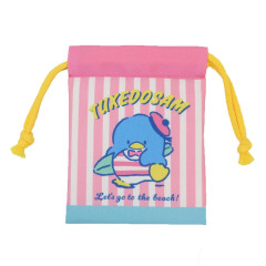 Japan Sanrio Drawstring Pouch - Tuxedo Sam / Retro