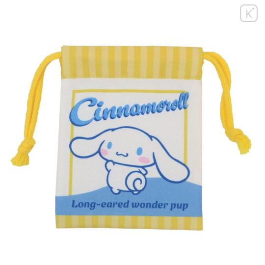 Japan Sanrio Drawstring Pouch - Cinnamoroll / Retro - 1