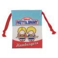 Japan Sanrio Drawstring Pouch - Patty & Jimmy / Retro - 1