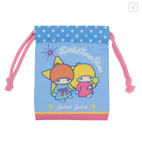 Japan Sanrio Drawstring Pouch - Little Twin Stars / Retro - 1