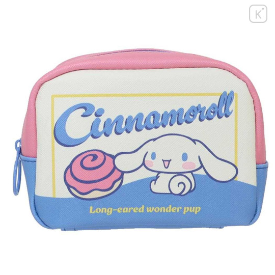 Japan Sanrio Square Pouch - Cinnamoroll / Retro - 1