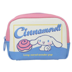 Japan Sanrio Square Pouch - Cinnamoroll / Retro