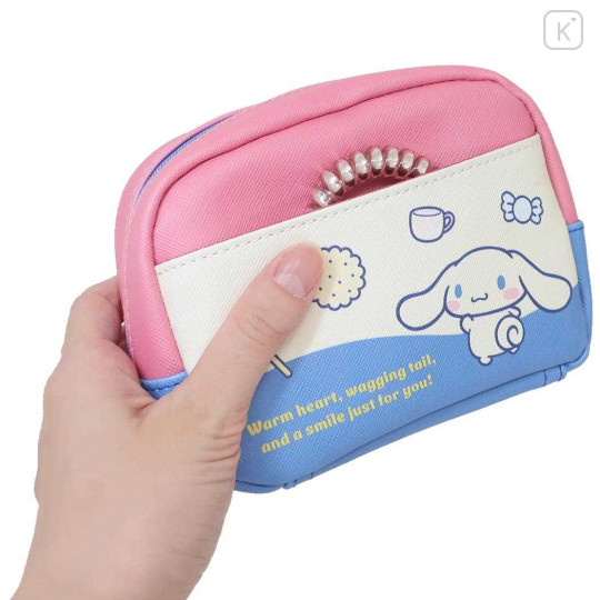 Japan Sanrio Square Pouch - Cinnamoroll / Retro - 2