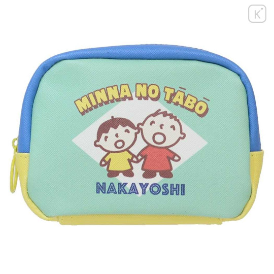 Japan Sanrio Square Pouch - Minna No Tabo / Retro - 1