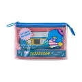 Japan Sanrio Flat Pouch - Tuxedosam / Retro Clear Cassette - 1