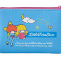 Japan Sanrio Flat Pouch - Little Twin Stars / Retro Clear Cassette - 5