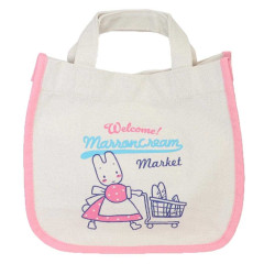 Japan Sanrio Mini Tote Bag - Marroncream / Retro