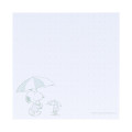 Japan Peanuts Square Memo With Box - Snoopy & Woodstock / Blue Rainy Day - 3