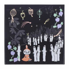 Japan Moomin Square Memo With Box - Little My & Hattifatteners / Black