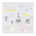 Japan Moomin Square Memo With Box - Hattifatteners / Grey - 1