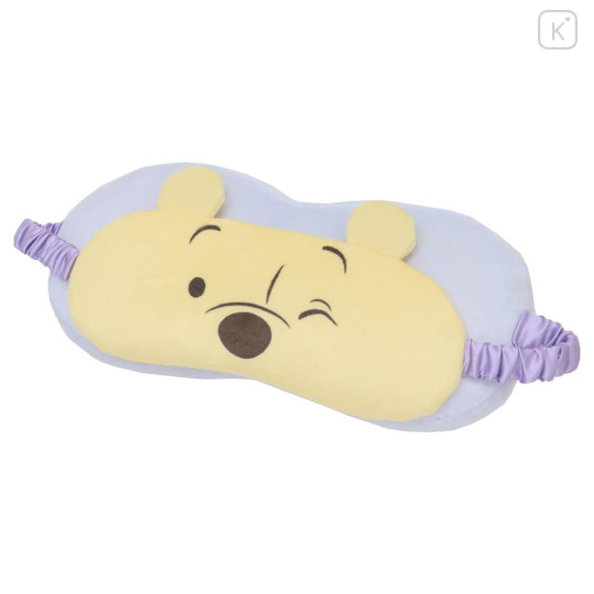 Japan Disney Sleeping Mask & Kid Pillow - Pooh / Good Night - 1